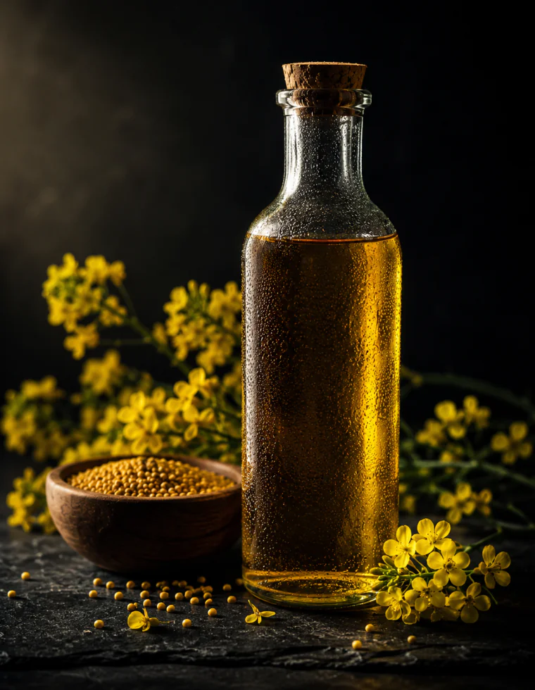 Bottle of rapeseed oil